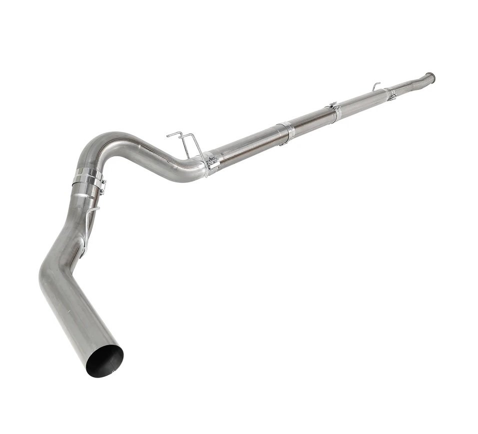 2011–2022 Ford 6.7L Powerstroke 5″ Downpipe-Back DPF Delete Exhaust w/ Muffler – Stainless T-409