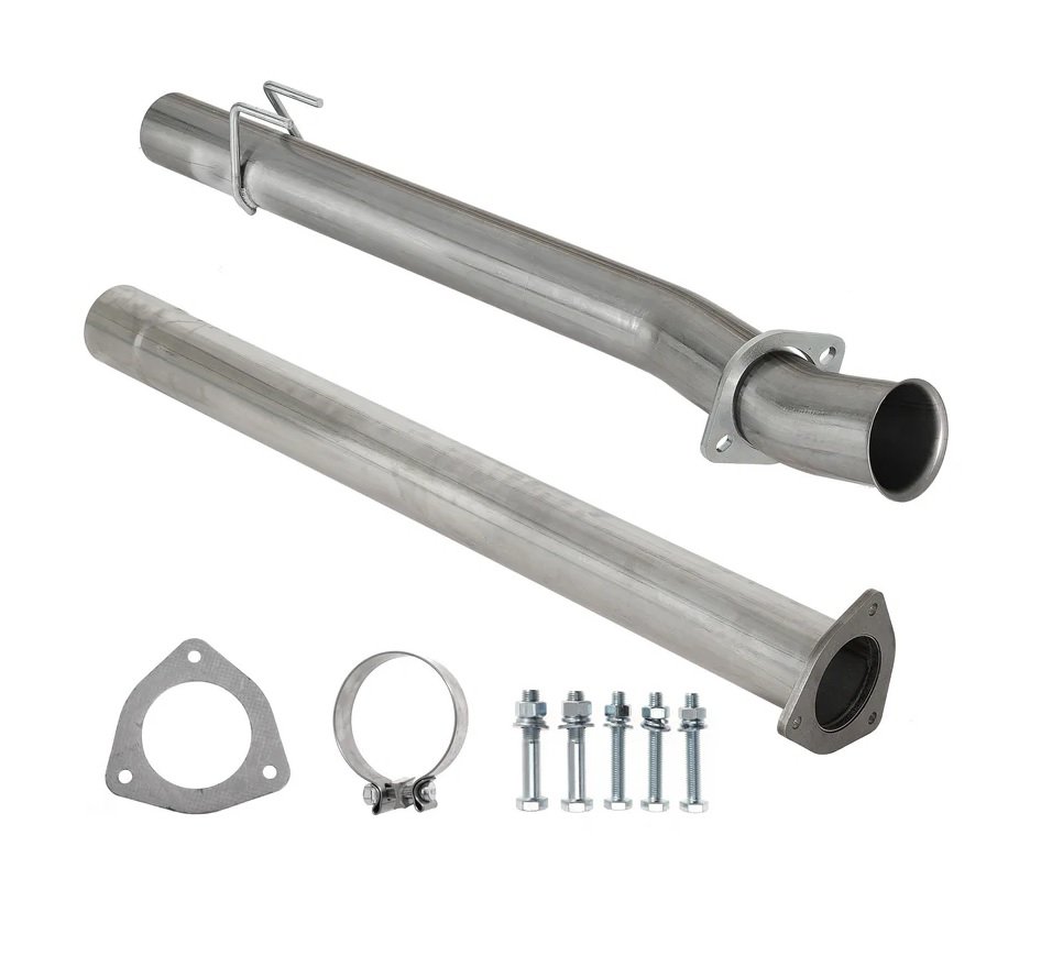 2011–2023 Ford Powerstroke 6.7L 4″ CAT & DPF Delete Pipe Exhaust Upgrade