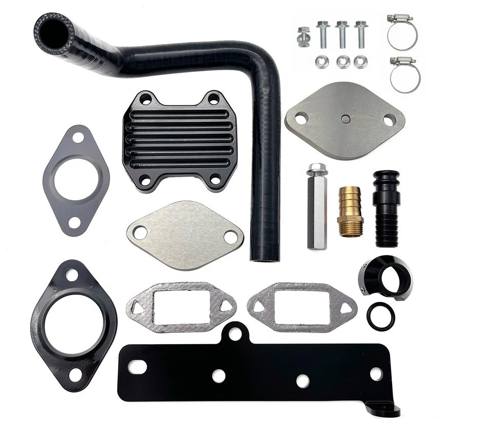 2013-2018 Dodge Ram Cummins 6.7L EGR Valve & Cooler Delete Kit – Aluminum & Silicone