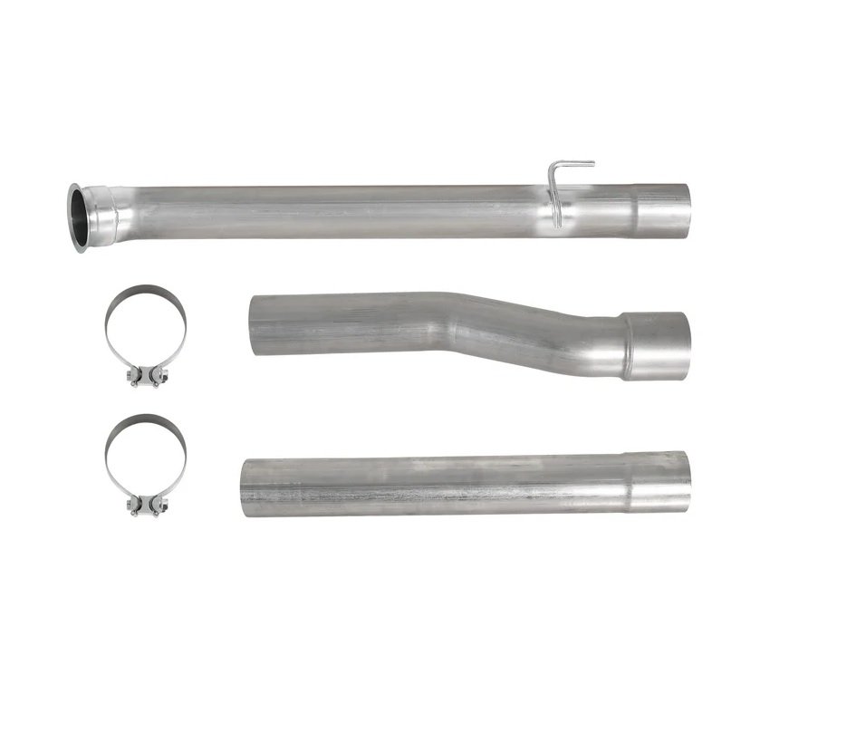 2019-2024 Dodge Ram Cummins 6.7L 4″ DPF & Cat Delete Pipe – T409 Stainless Steel