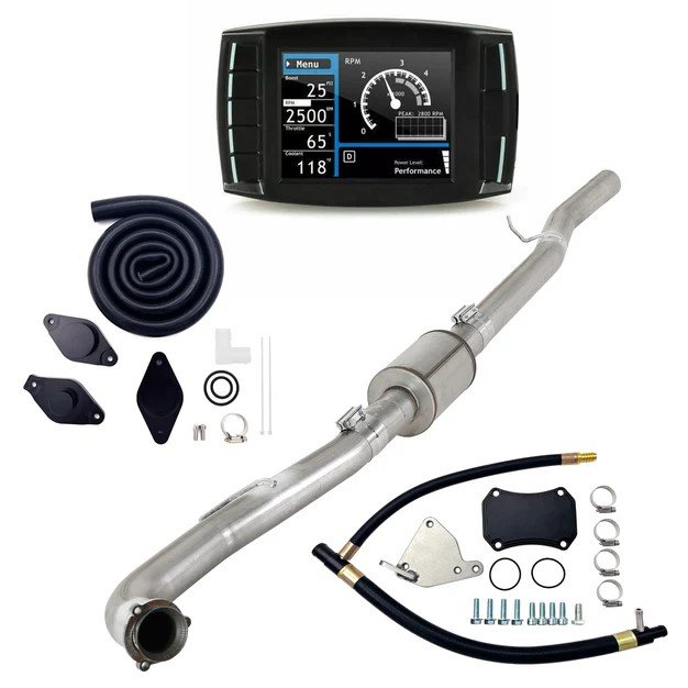 2015.5–2016 Duramax LML 6.6L 4″ DPF EGR CCV Delete Kit + Mini Maxx V2 Tuner