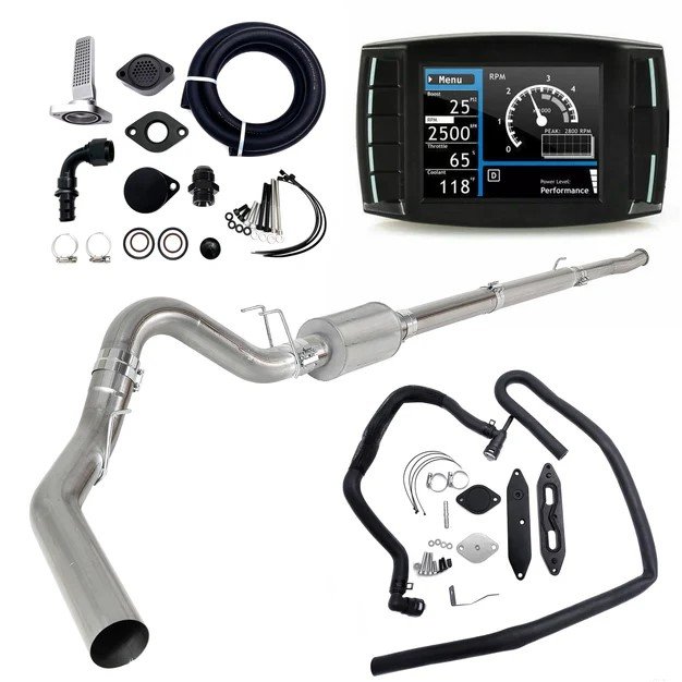 2011–2019 Ford 6.7L Powerstroke 5″ DPF EGR CCV Delete Kit + Mini Maxx V2 Tuner