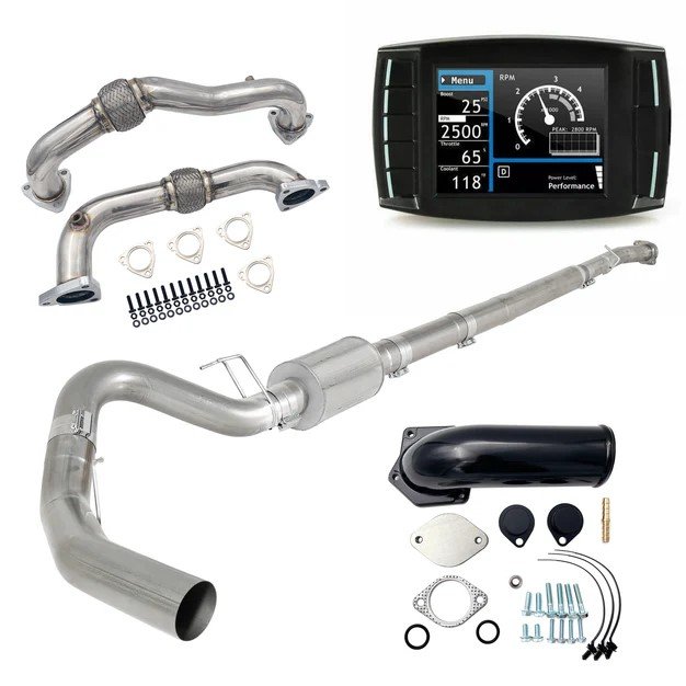 2008–2010 Ford 6.4L Powerstroke 5″ DPF EGR Delete Kit + Mini Maxx V2 Tuner