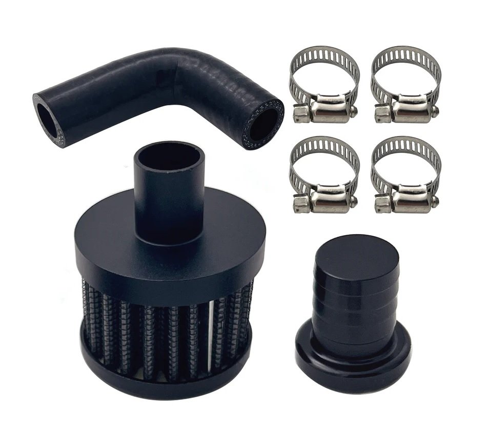 2007.5-2018 Dodge Ram 6.7L Cummins CCV Crankcase Ventilation Kit – Black