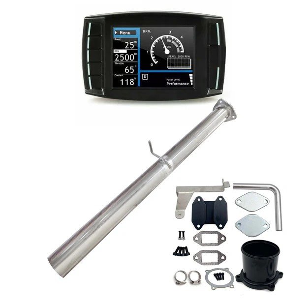 2007-2009 Ram 6.7L Cummins 4″ DPF EGR DEF Delete Kit | All-in-One Exhaust Upgrade
