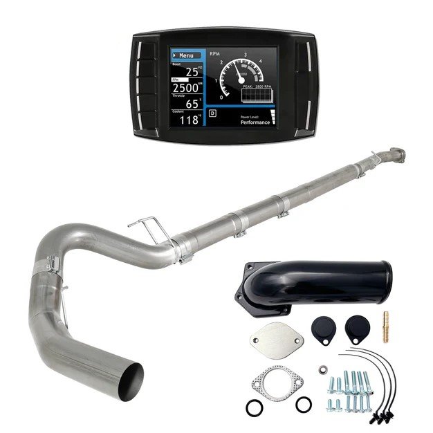 2008–2010 Ford Powerstroke 6.4L 5″ DPF DEF EGR Delete Kit with Mini Maxx V2