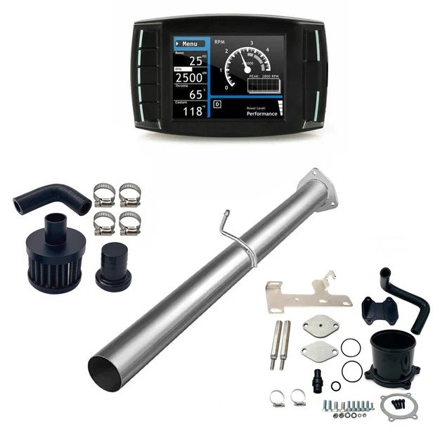2010–2012 Ram Cummins 6.7L 4″ DPF DEF EGR CCV Delete Kit with Mini Maxx V1