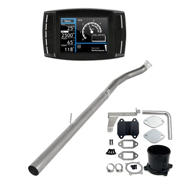 2007.5–2009 Ram Cummins 6.7L 4″ DPF/DEF/EGR Delete Kit + Mini Maxx V1 Tuner