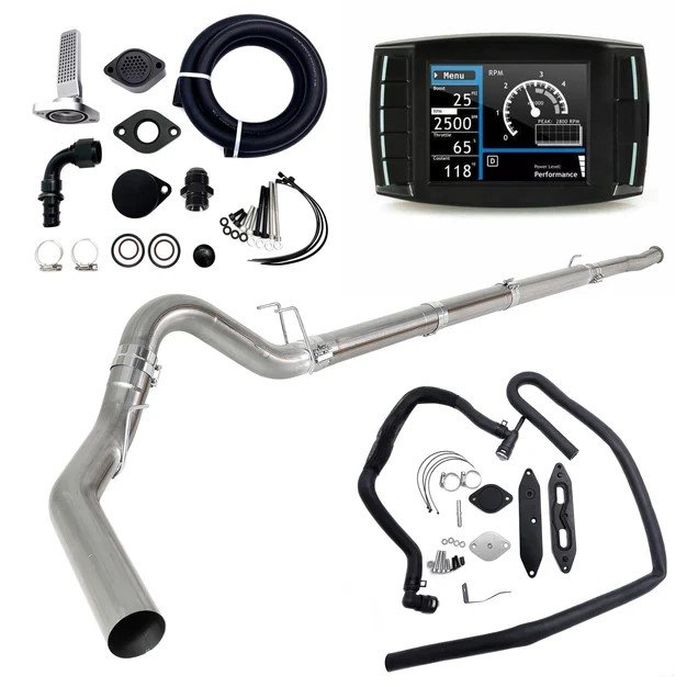 2011–2019 Ford Powerstroke 6.7L 5″ DPF EGR CCV Delete Kit with Mini Maxx V2