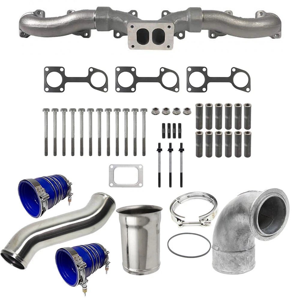 Detroit Diesel Series 60 EGR Kit 12.7L 14L with Coolant Pipe & Turbo Elbow for 1993–2007.5 Engines