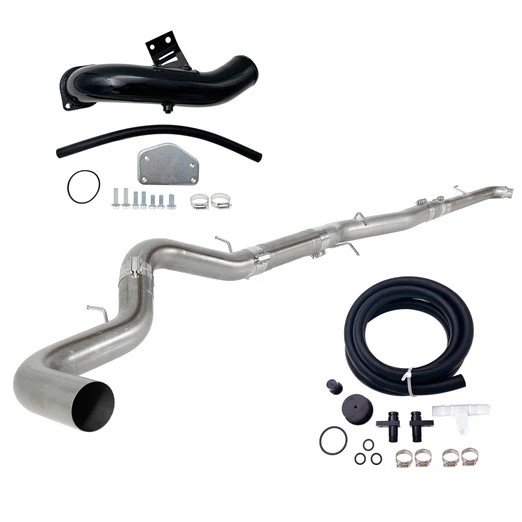 2004–2005 Duramax LLY 6.6L 4″ DPF Delete Pipe & EGR Delete Kit