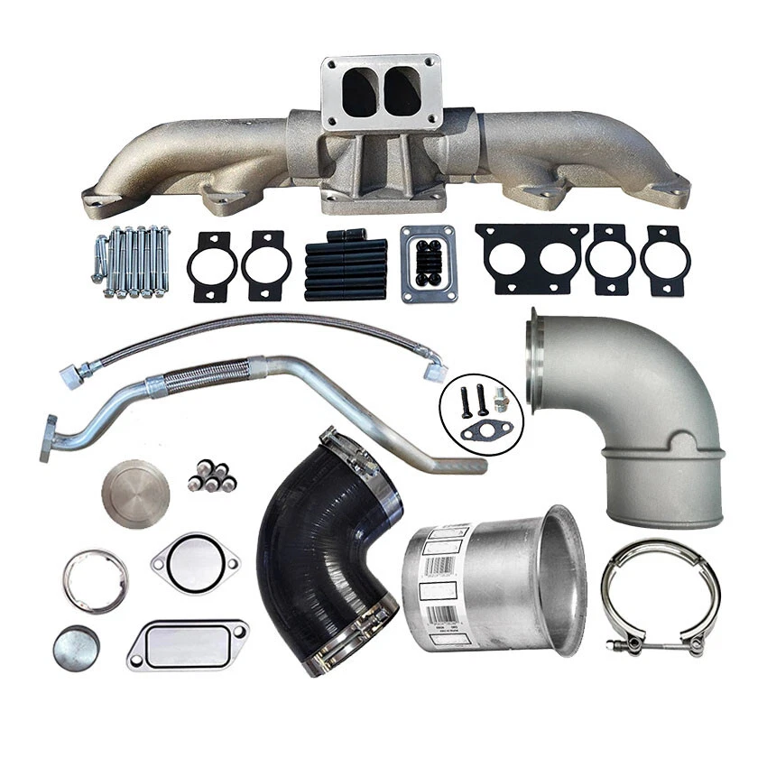 Complete Turbo Conversion Kit For Cummins ISX ISX15 W/ T6 Exhaust Manifold